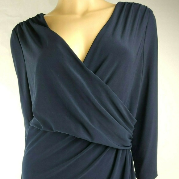 navy formal wrap